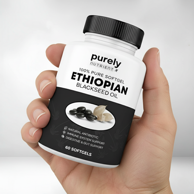 Purely Nutrient Ethiopian Black Seed Oil - 50% OFF SALE + Free Herbal Companion Tea (Worth $35)